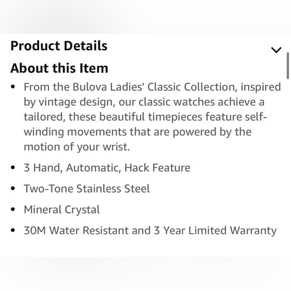 Bulova Ladies’ Two Tone Watch - Picture 7 of 9